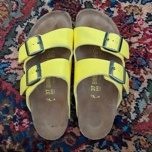 Size 37 Yellow Birkenstock’s!